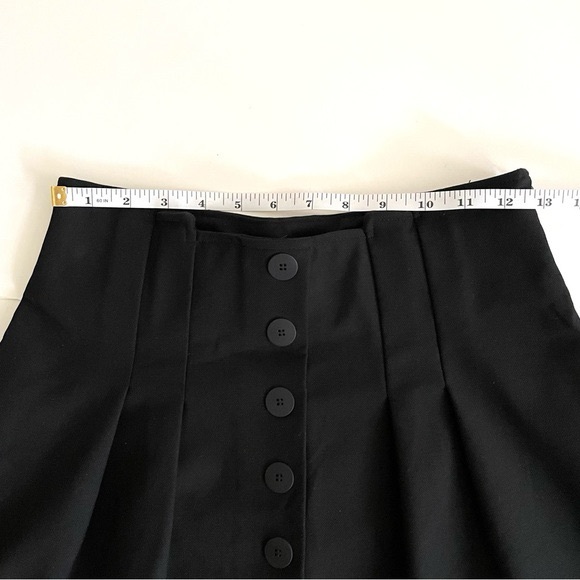 Maje Jioma Pleated Flared ALine Mini Skirt Black Size 38 - Picture 12 of 14